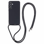 Til Samsung Galaxy A55 5G telefoncover TPU gummieret beskyttelsescover med snor