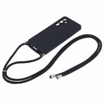 Til Samsung Galaxy A55 5G telefoncover TPU gummieret beskyttelsescover med snor