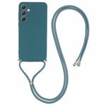 Til Samsung Galaxy A55 5G telefoncover TPU gummieret beskyttelsescover med snor