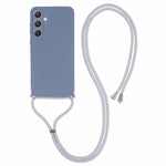 Til Samsung Galaxy A55 5G telefoncover TPU gummieret beskyttelsescover med snor