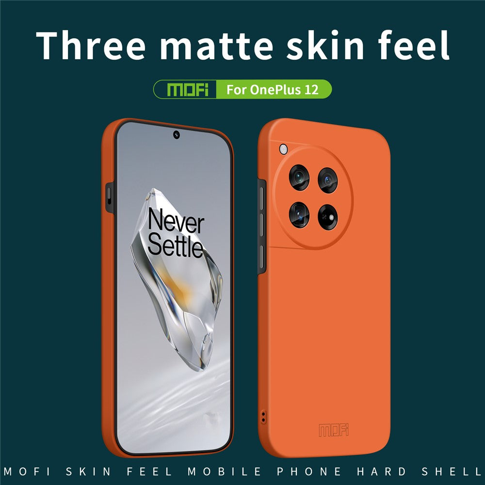 MOFI JK Qin Series For OnePlus 12 5G Case Matte Scratch-proof TPU+Acrylic Phone Back Shell