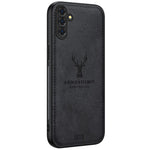 Til Samsung Galaxy A15 4G / 5G Telefoncover Med Præget Hjortemønster PU Læder Bagcover