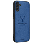 Til Samsung Galaxy A15 4G / 5G Telefoncover Med Præget Hjortemønster PU Læder Bagcover