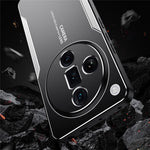 For Oppo Find X7 Ultra Phone Case Aluminium Alloy Back Cover Frosted Anti-Fingerprint