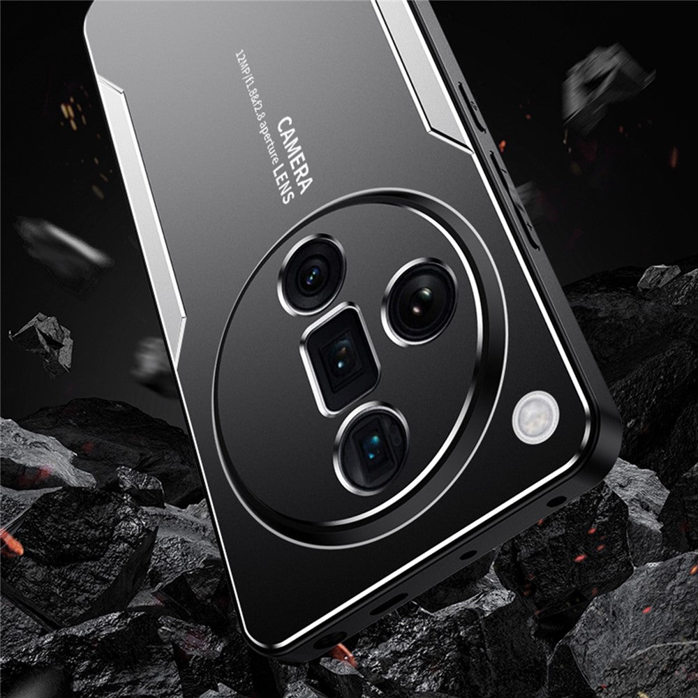 For Oppo Find X7 Ultra Phone Case Aluminium Alloy Back Cover Frosted Anti-Fingerprint