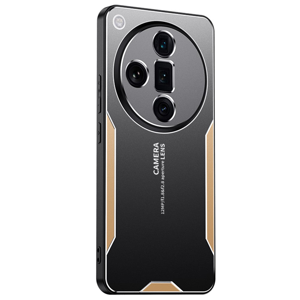 For Oppo Find X7 Ultra Phone Case Aluminium Alloy Back Cover Frosted Anti-Fingerprint