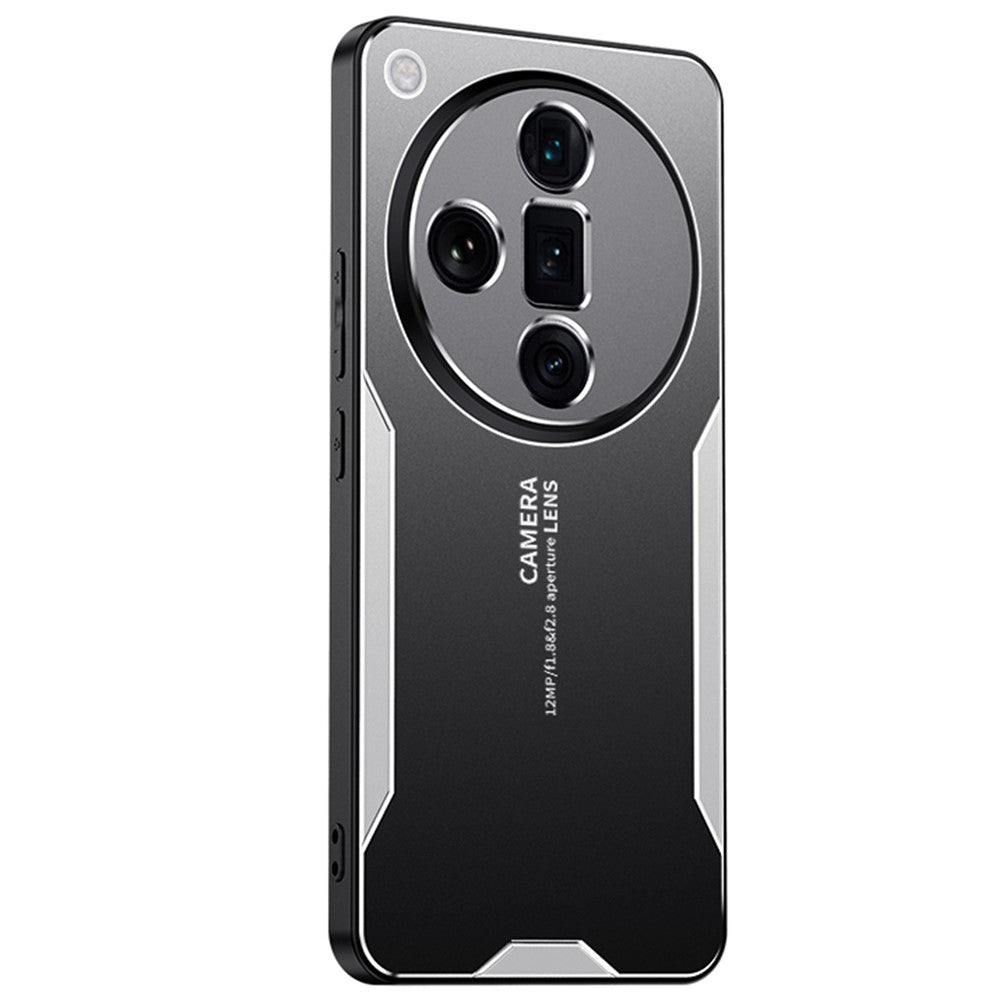 For Oppo Find X7 Ultra Phone Case Aluminium Alloy Back Cover Frosted Anti-Fingerprint