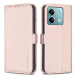 BINFEN COLOR BF31 For Xiaomi Redmi Note 13 4G Case with Wallet Stand PU Leather Flip Phone Cover