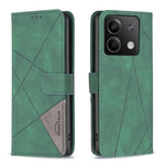 BINFEN COLOR til Xiaomi Redmi Note 13 4G-mobilcover, pungcover i geometrisk læder