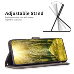 BINFEN COLOR For Xiaomi Redmi Note 13 4G Phone Cases Wallet Stand Geometry Imprint Leather Cover