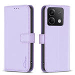 BINFEN COLOR BF17 Läderfodral för Xiaomi Redmi Note 13 4G, Folio-fodral med stativ, skärmskydd