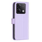 BINFEN COLOR BF17 Läderfodral för Xiaomi Redmi Note 13 4G, Folio-fodral med stativ, skärmskydd