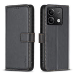 BINFEN COLOR BF17 For Xiaomi Redmi Note 13 4G Leather Phone Case Folio Stand View Cover
