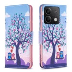 For Xiaomi Redmi Note 13 4G Phone Case Pattern Leather Flip Cover