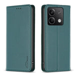 BINFEN COLOR BF18 For Xiaomi Redmi Note 13 4G Phone Case Card Holder Cover Magnetic Absorption