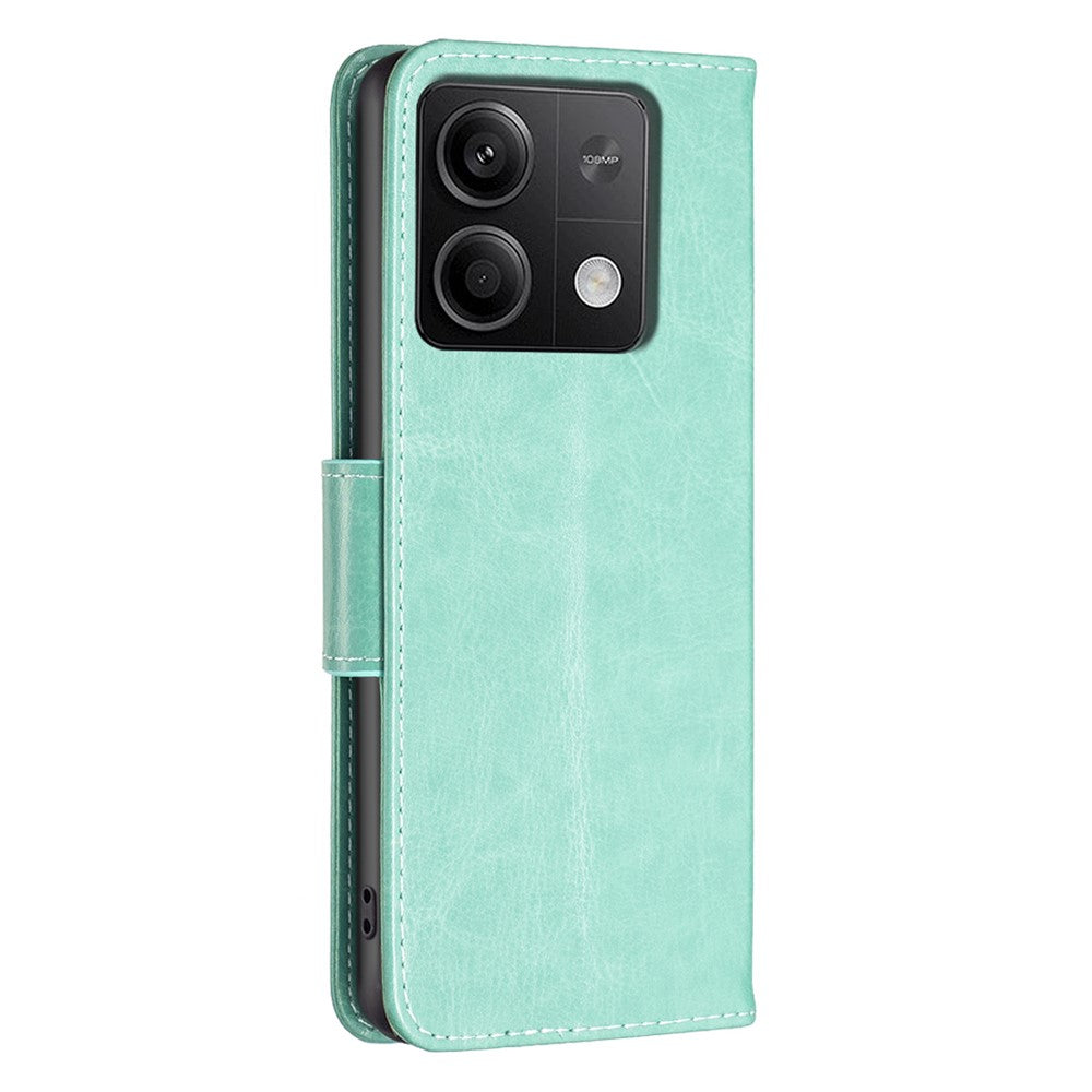 For Xiaomi Redmi Note 13 4G Case Butterfly Imprinted Stand Full Protection Phone Cover