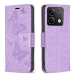 For Xiaomi Redmi Note 13 4G Case Butterfly Imprinted Stand Full Protection Phone Cover
