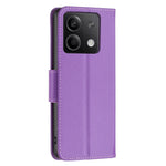 Xiaomi Redmi Note 13 4G Plånboksfodral med handledsrem Litchitexturerat läderfodral för mobil