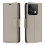 Xiaomi Redmi Note 13 4G Plånboksfodral med handledsrem Litchitexturerat läderfodral för mobil