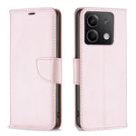 For Xiaomi Redmi Note 13 4G Wallet Case with Wrist Strap Litchi Texture Leather Phone Stand Cover