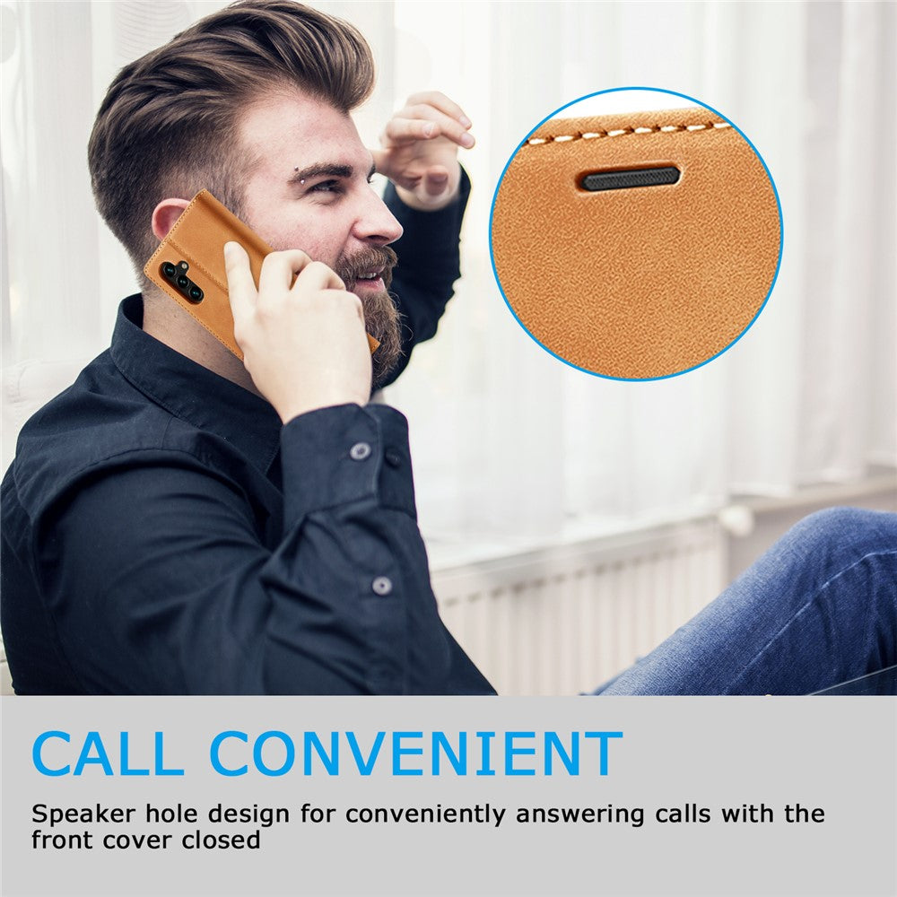 LC.IMEEKE Til Samsung Galaxy A15 4G / 5G Mikrofiberlæderetui Stærkt Magnetisk Telefoncover