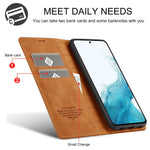 LC.IMEEKE Til Samsung Galaxy A15 4G / 5G Mikrofiberlæderetui Stærkt Magnetisk Telefoncover