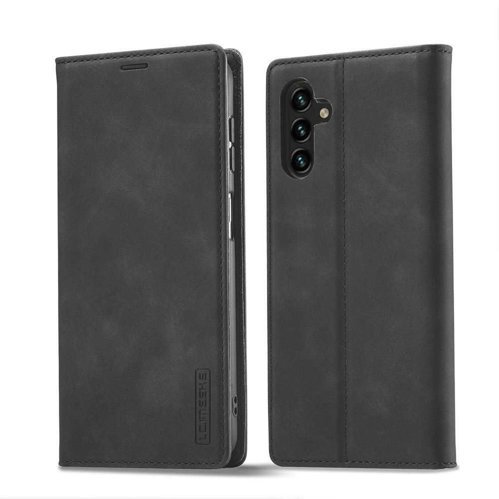 LC.IMEEKE Til Samsung Galaxy A15 4G / 5G Mikrofiberlæderetui Stærkt Magnetisk Telefoncover