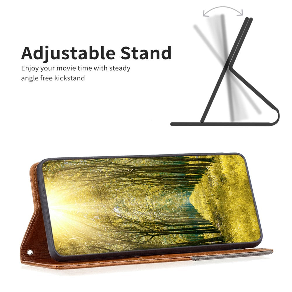For Xiaomi Redmi Note 13 4G Leather Case with Card Slots Magnetic Closing