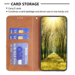 For Xiaomi Redmi Note 13 4G Leather Case with Card Slots Magnetic Closing