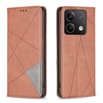 For Xiaomi Redmi Note 13 4G Leather Case with Card Slots Magnetic Closing