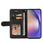 For Samsung Galaxy A55 5G Leather Case Wallet Stand Color Splicing Phone Cover