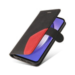 For Samsung Galaxy A55 5G Leather Case Wallet Stand Color Splicing Phone Cover