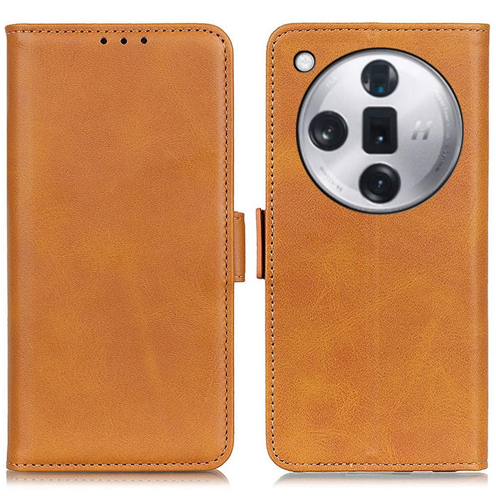For Oppo Find X7 Pro / Find X7 Ultra Case Cowhide Texture Wallet Leather Cover