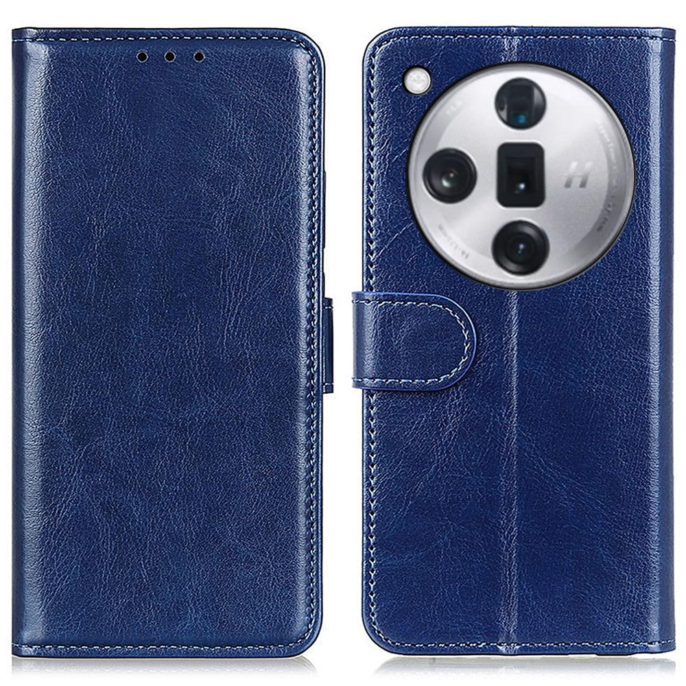 For Oppo Find X7 Pro / Find X7 Ultra Crazy Horse Texture Leather Phone Case Wallet Card Slots