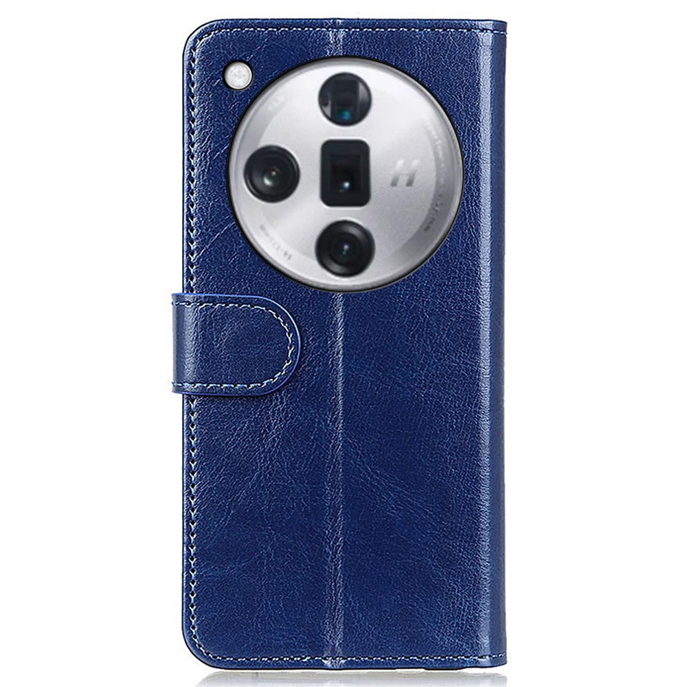For Oppo Find X7 Pro / Find X7 Ultra Crazy Horse Texture Leather Phone Case Wallet Card Slots