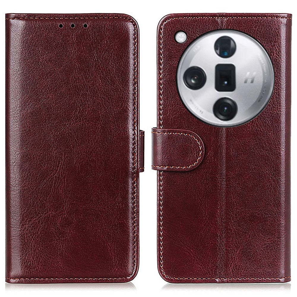 For Oppo Find X7 Pro / Find X7 Ultra Crazy Horse Texture Leather Phone Case Wallet Card Slots