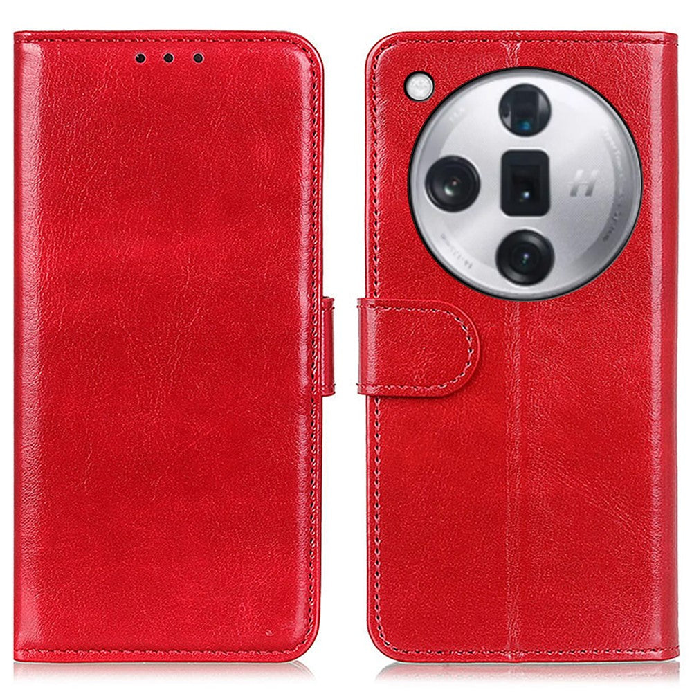 For Oppo Find X7 Pro / Find X7 Ultra Crazy Horse Texture Leather Phone Case Wallet Card Slots