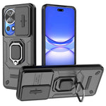 For Huawei nova 12 Pro 5G / nova 12 Ultra 5G Case Slide Lens Lid PC+TPU Kickstand Phone Back Shell