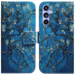 Til Samsung Galaxy A55 5G lædercover pungtelefoncover mønsterprint