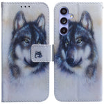 Til Samsung Galaxy A55 5G lædercover pungtelefoncover mønsterprint
