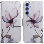 Til Samsung Galaxy A55 5G lædercover pungtelefoncover mønsterprint