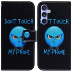 Til Samsung Galaxy A55 5G lædercover pungtelefoncover mønsterprint
