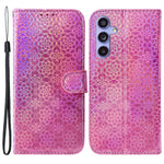 For Samsung Galaxy A55 5G Case Dazzling Flower Leather Wallet Phone Cover