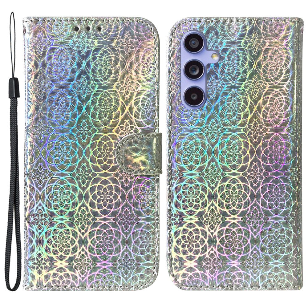 For Samsung Galaxy A55 5G Case Dazzling Flower Leather Wallet Phone Cover