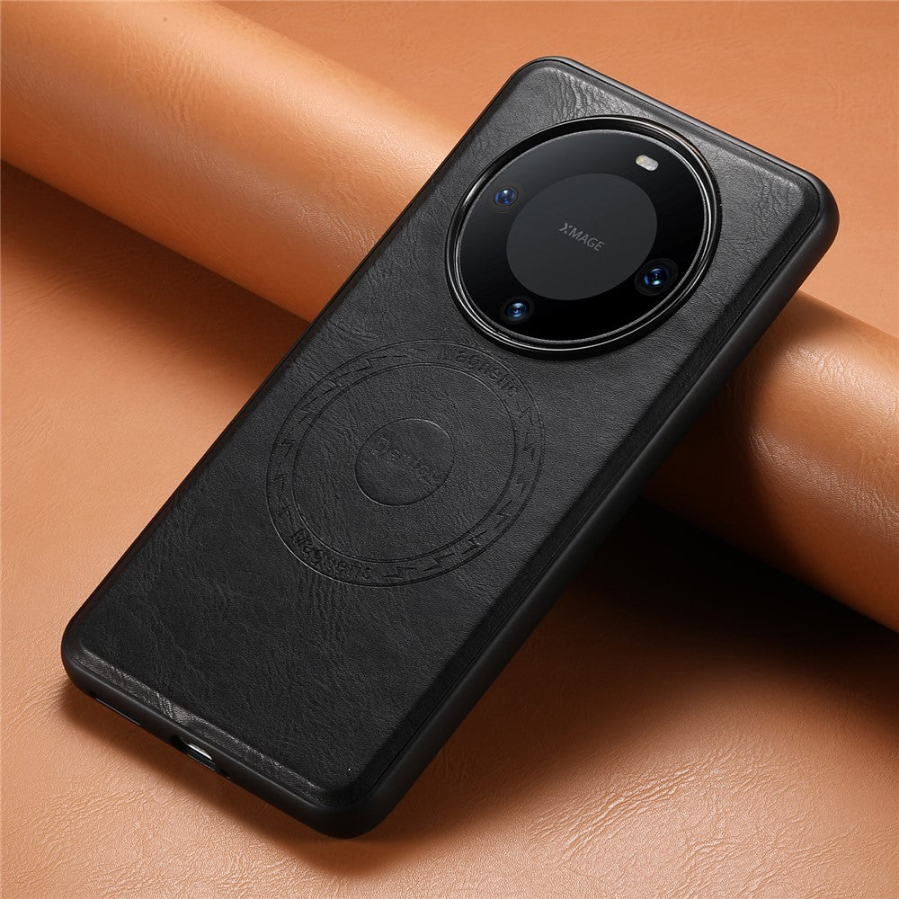 DENIOR For Huawei Mate 60 Magnetic Case Cowhide Texture