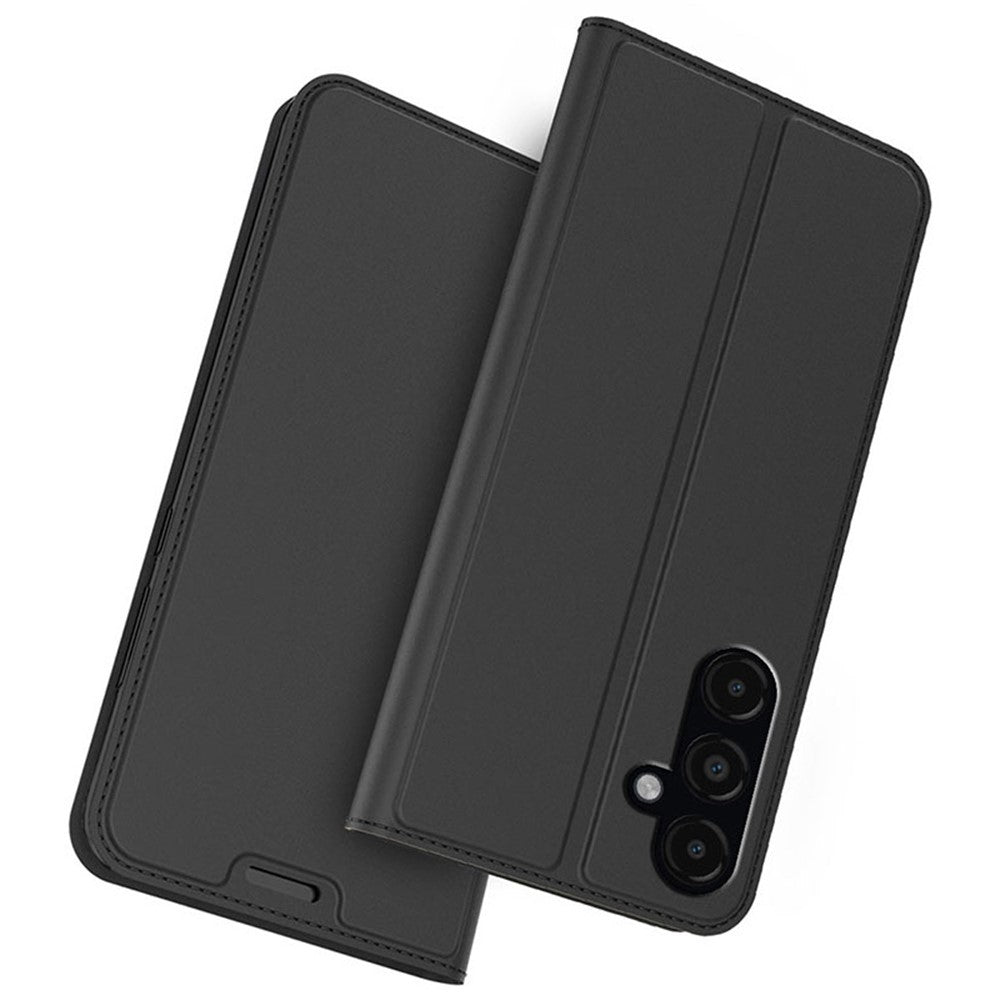 For Samsung Galaxy S24+ Card Holder PU Leather Phone Cover Anti-Scratch Cell Phone Stand Case