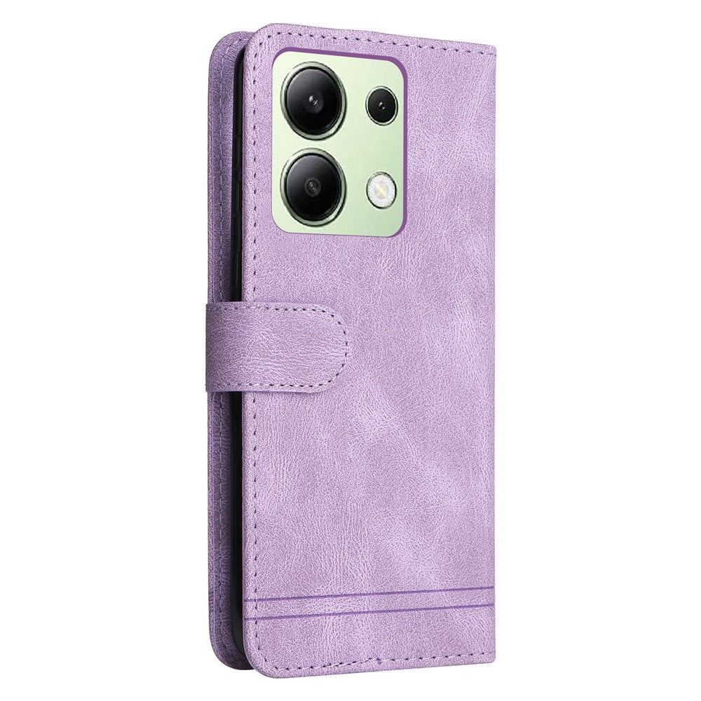 For Xiaomi Redmi Note 13 4G Leather Wallet Cases Skin Touch Phone Cover Stand with Strap