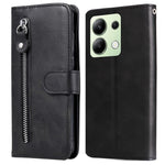 For Xiaomi Redmi Note 13 4G Wallet Case Zipper Pocket PU Leather Phone Cover