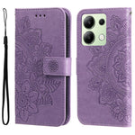 For Xiaomi Redmi Note 13 4G Case Floral Pattern PU Leather Wallet Stand Phone Cover