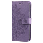 For Xiaomi Redmi Note 13 4G Case Floral Pattern PU Leather Wallet Stand Phone Cover